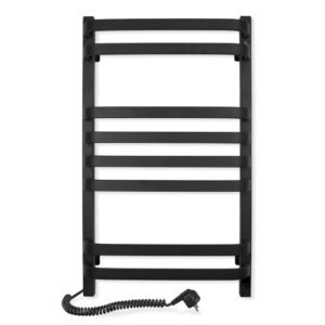 Електрична сушарка для рушників Santan Драбина Страву 480х800 чорний, Sensor, лівобічна