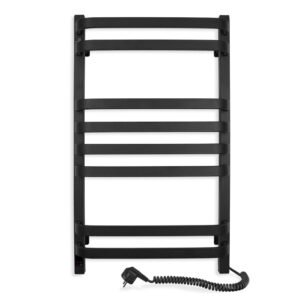 Електрична сушарка для рушників Santan Драбина Страву 480х800 чорний, Sensor, правобічна