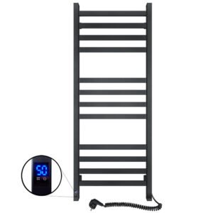 Електрична сушарка для рушників Santan Драбина Авангард 480х1200 чорний, Sensor, правобічна