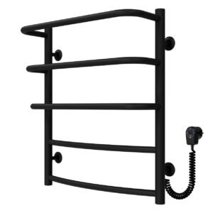 Сушарка для рушників електрична Каскад Дуга П5 500х600 Deffi Чорна EF16 (C.KD.60.50.5.E.B.R.5)