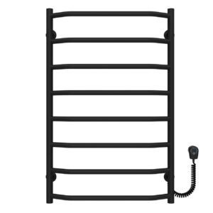 Сушарка для рушників електрична Трапеція П8 500х800 Deffi Чорний EF16 (D.TR.80.50.8.E.B.R.5)