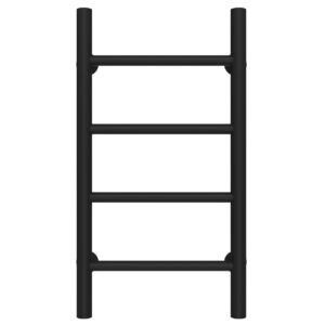 Сушарка для рушників водяна Оріон П4 200х600 Deffi Чорна (C.OR.60.20.4.B.B)