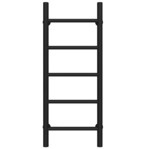 Сушарка для рушників водяна Оріон П5 200х800 Deffi Чорна (C.OR.80.20.5.B.C)