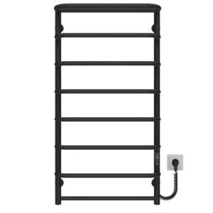 Сушарка для рушників електрична Стандарт з полицею П8 500х1000 Deffi Чорна JD03 (C.SP.100.50.8.E.B.R.1)