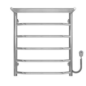 Сушарка для рушників електрична Трапеція з полицею П6 500х600 Deffi Хром EF16 (C.TP.60.50.6.E.C.R.5)