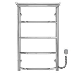 Сушарка для рушників електрична Трапеція з полицею П5 400х700 Deffi Хром EF16 (C.TP.70.40.5.E.C.R.5)