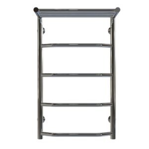 Полотенцесушитель водяной Трапеция с полкой П5 400х700 Deffi Хром Нижнє підключеня) (C.TP.70.40.5.C.A)