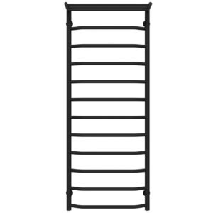 Сушарка для рушників водяна Трапеція з полицею П12 500х1300 Deffi Чорна (C.TP.130.50.12.B.C)