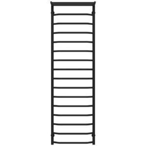 Сушарка для рушників водяна Трапеція з полицею П16 500х1700 Deffi Чорна (C.TP.170.50.16.B.B)