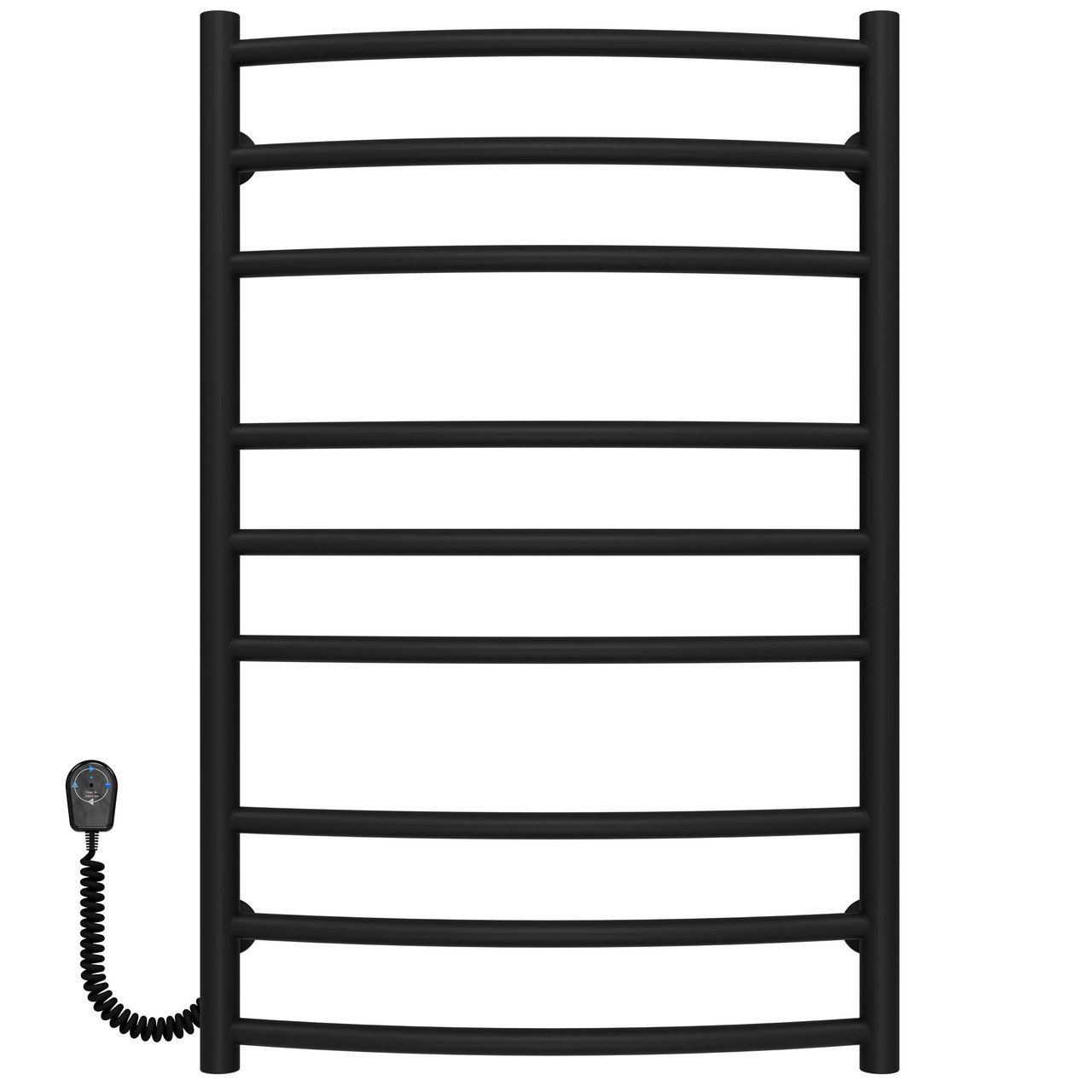 Сушарка для рушників електрична Класик Еліт П9 400х800 Deffi Чорна EF16 (C.KE.80.40.9.E.B.L.5)