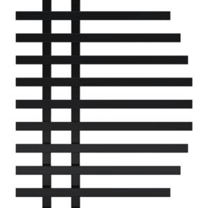 Сушарка для рушників водяна Parys П13 600х1000 Deffi Чорна (A.PS.100.60.13.B.A)