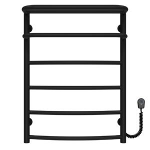 Сушарка для рушників електрична Готель П6 500х700 Deffi Чорна EF16 (C.OD.70.50.6.E.B.R.5)