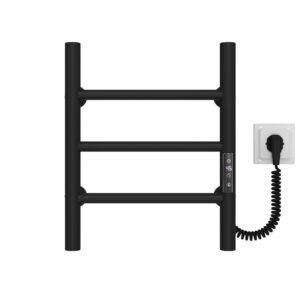 Сушарка для рушників електрична Оріон П3 400х400 Deffi Чорний JD03 (C.OR.40.40.3.E.B.R.1)