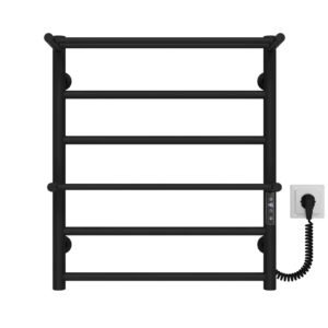 Сушарка для рушників електрична Терма Плюс П6 500х600 Deffi Чорна JD03 (C.TA.60.50.6.E.B.R.1)