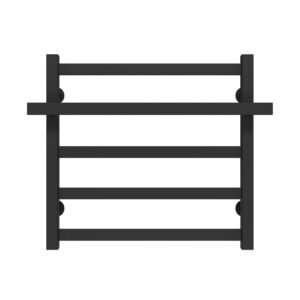 Сушарка для рушників водяна Nicolе П5 500х500 Deffi Чорна (A.NI.50.50.5.B.C)