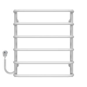 Сушарка для рушників електрична Стандарт П6 400х600 Deffi Білий EF16 (D.SS.60.40.6.E.W.L.5)