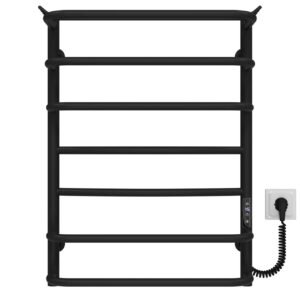 Сушарка для рушників електрична Юність П7 500х700 Deffi Чорний JD03 (C.YU.70.50.7.E.B.R.1)