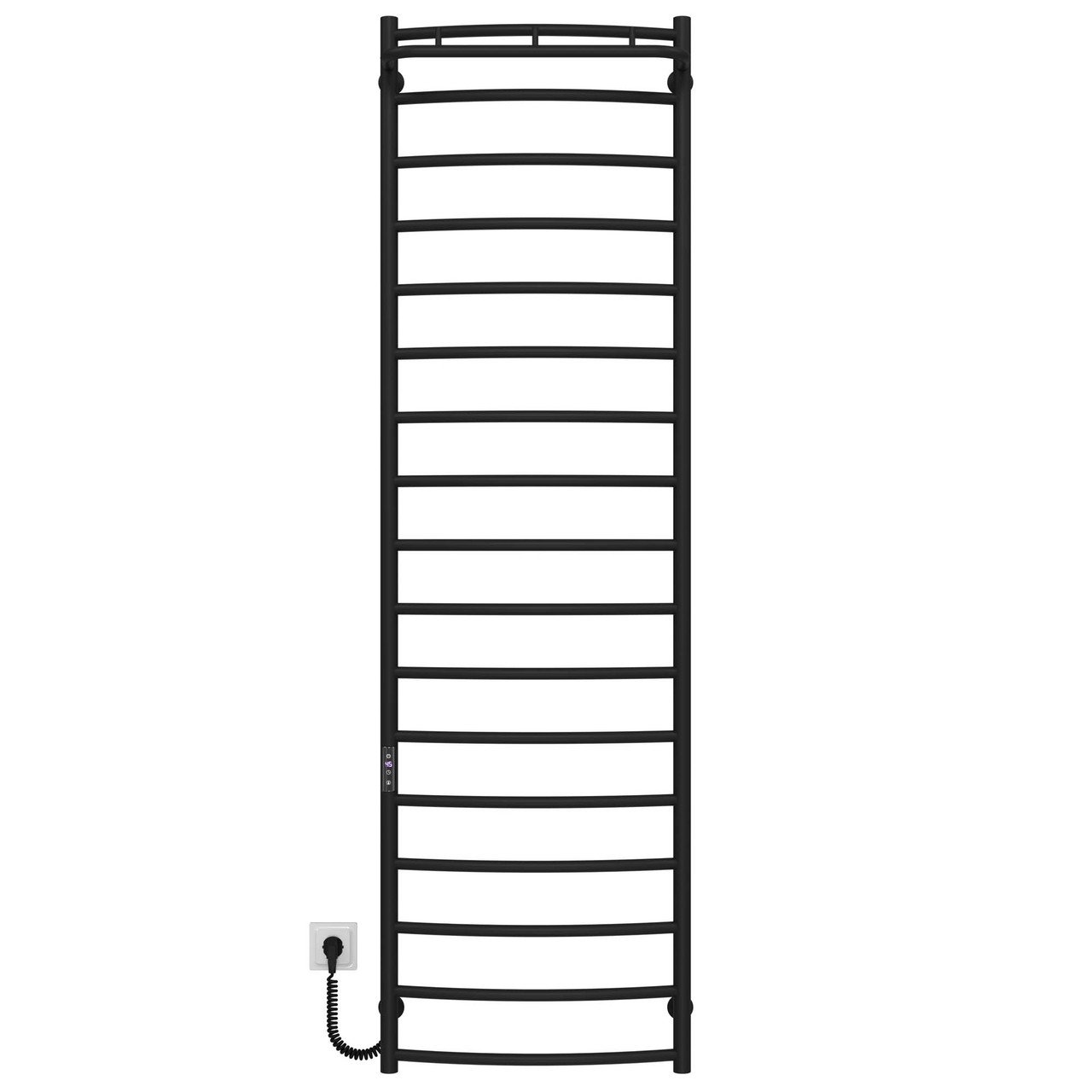 Сушарка для рушників електрична Класик N П17 500х1800 Deffi Чорна JD03 (C.KN.180.50.17.E.B.L.1)