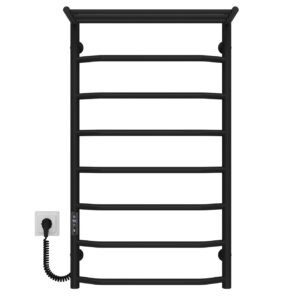 Сушарка для рушників електрична Трапеція з полицею П8 500х900 Deffi Чорна JD03 (C.TP.90.50.8.E.B.L.1)