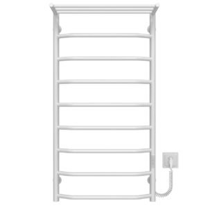 Сушарка для рушників електрична Трапеція з полицею П9 500х1000 Deffi Білий WD03 (C.TP.100.50.9.E.W.R.3)