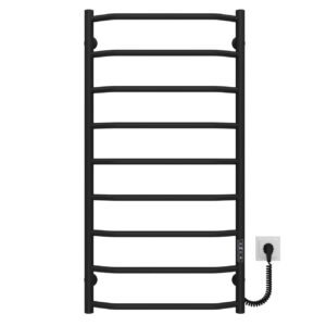 Сушарка для рушників електрична Трапеція П9 500х1000 Deffi Чорна JD03 (C.TR.100.50.9.E.B.R.1)